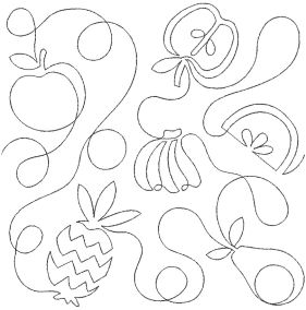 Apples End To End Quilting Machine Embroidery Designs By Juju