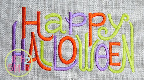 Happy Halloween Embroidery | Machine Embroidery Designs by JuJu