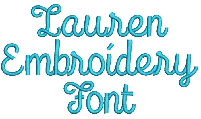 Lauren Script Monogram Embroidery Font Machine Embroidery Designs by JuJu