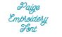 Paige Embroidery Font | Machine Embroidery Designs by JuJu