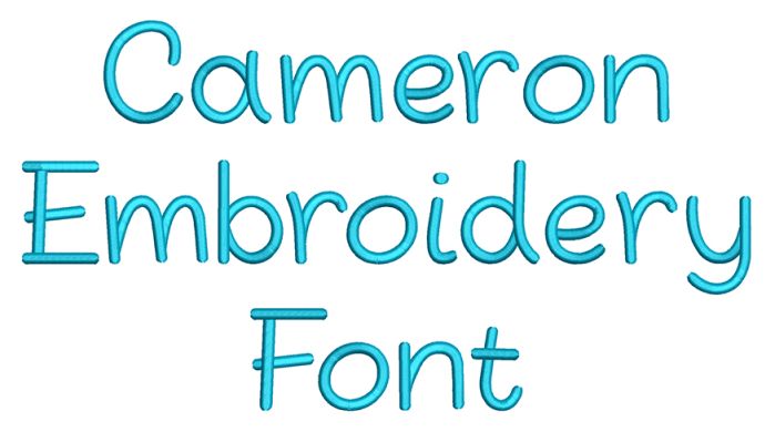 Cameron Embroidery Font | Machine Embroidery Designs by JuJu