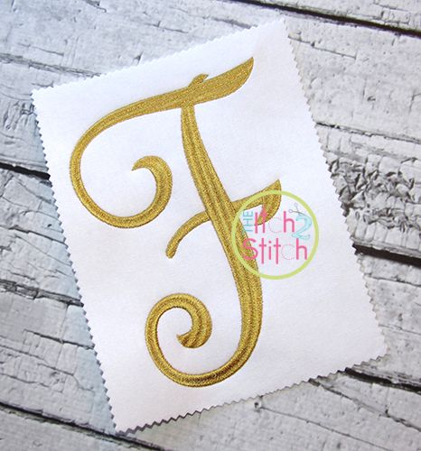 Curtsy Large Monogram | Machine Embroidery Designs by JuJu