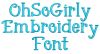 Mia Embroidery Font | Machine Embroidery Designs by JuJu