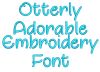 Sassy Molassy Embroidery Font | Machine Embroidery Designs by JuJu