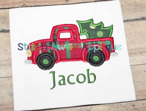 Vintage Truck Tree | Machine Embroidery Designs by JuJu/ Stitch Away ...