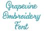 Grapevine Embroidery Font | Machine Embroidery Designs by JuJu