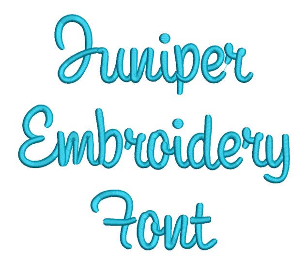 Juniper Embroidery Font | Machine Embroidery Designs by JuJu