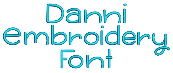 Danni Embroidery Font | Machine Embroidery Designs by JuJu