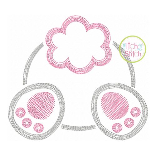 Scratchy Bunny Tail Embroidery | Machine Embroidery Designs by JuJu