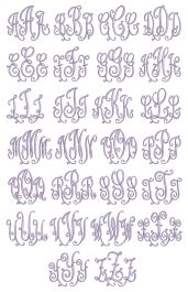 Dazzling Monogram Machine Embroidery Designs by JuJu