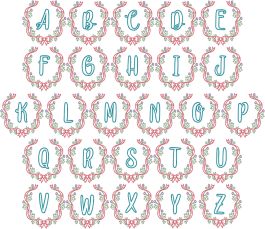 Brighton Monogram | Machine Embroidery Designs by JuJu