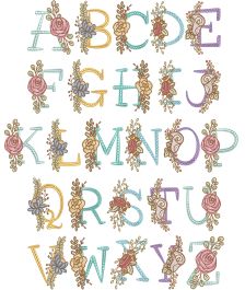 Tabitha Alphabet | Machine Embroidery Designs by JuJu