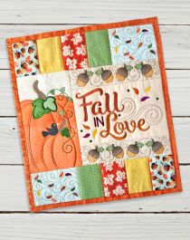 ITH Fall Petite Quilt Wall Hanging | Machine Embroidery Designs by JuJu