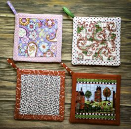 ITH WEIHNACHTSWÜNSCHE PATCHWORK POTHOLDER Set Machine Embroidery Design –  Smart D'sign Embroidery