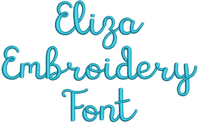 Eliza Embroidery Font Machine Embroidery Designs by JuJu