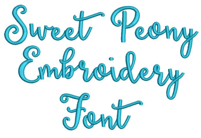 Sweet Peony Embroidery Font Machine Embroidery Designs By Juju