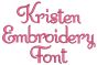 Kristen Script Embroidery Monogram Font Alphabet Machine Embroidery ...