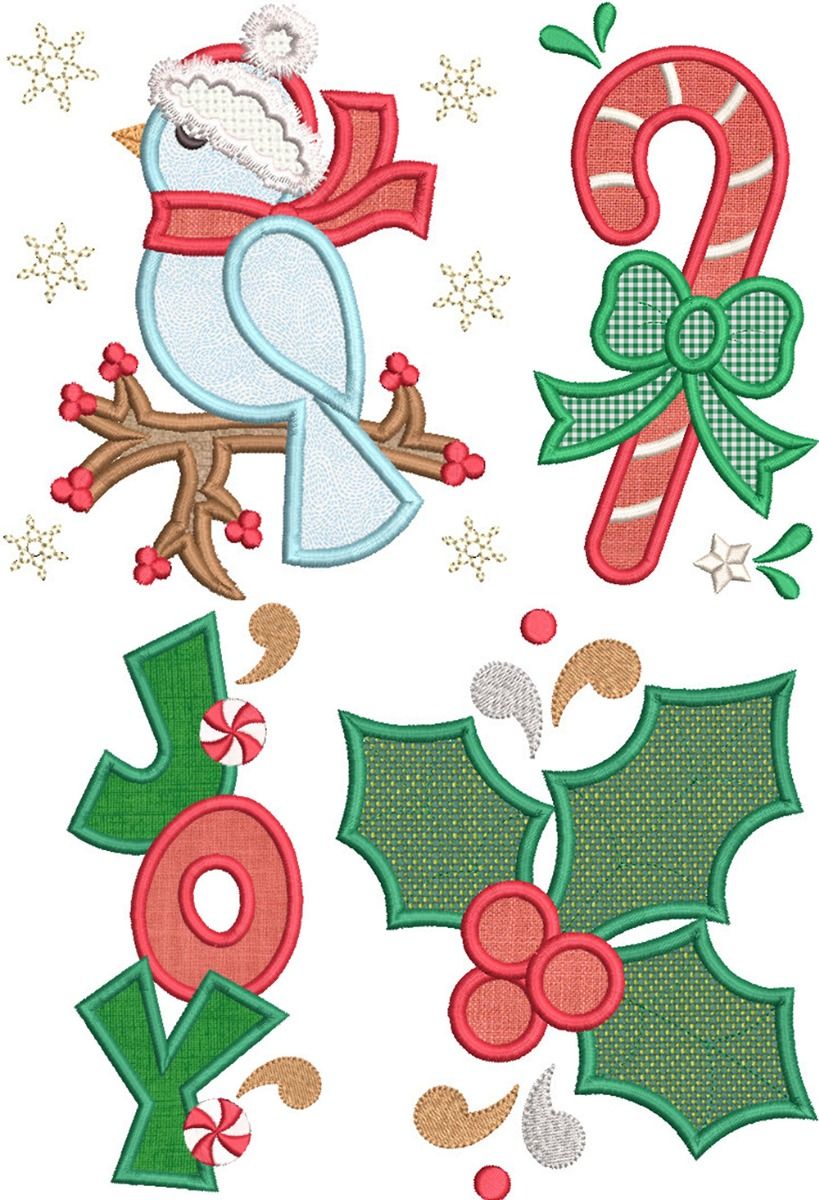 Merry and Bright Machine Embroidery Quilt multi-format CD from Smith top Street with Optional Merry and Bright Accessory Kit