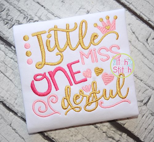 Little Miss Onederful bundle orders