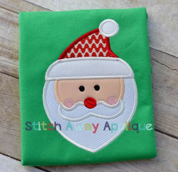 Mod Santa | Machine Embroidery Designs by JuJu/ Stitch Away Applique