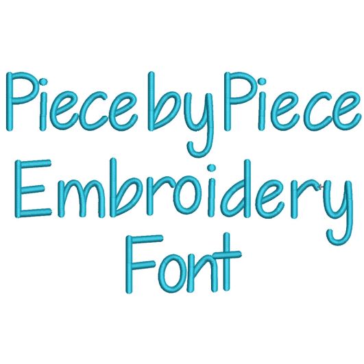 Piece By Piece Embroidery Font Machine Embroidery Designs By Juju