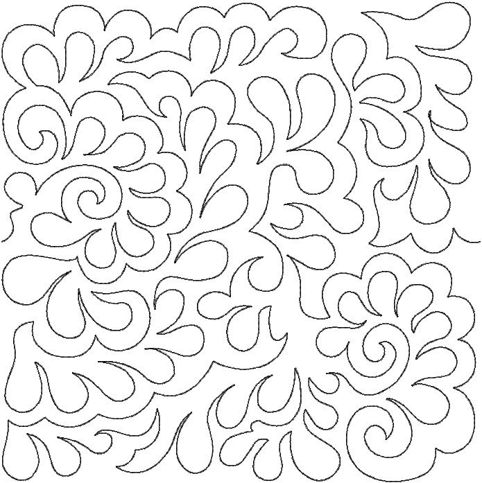 Damask End-to-End Quilting | Machine Embroidery Designs by JuJu