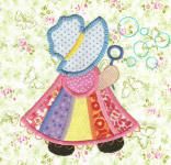 Jumbo Sunbonnet Sue Applique Machine Embroidery Designs | Designs by JuJu