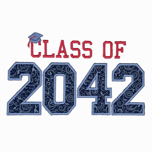 Class Of 2042 Applique Design Set Machine Embroidery Designs By Juju The Itch 2 Stitch 2389