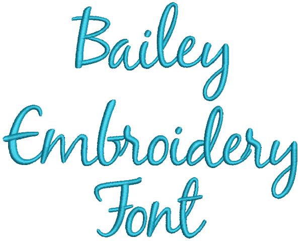 Bailey Embroidery Font | Machine Embroidery Designs by JuJu