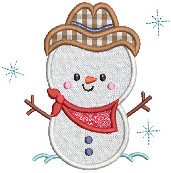 Cowboy Christmas Applique Machine Embroidery Designs By Juju