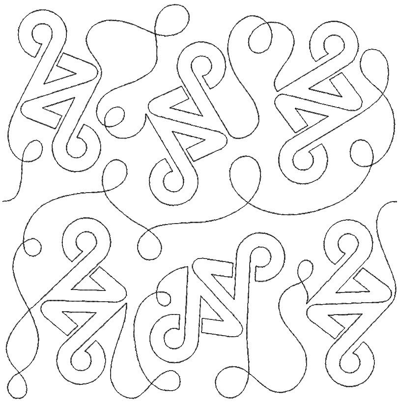 Celtic Twist End-to-end Quilting Design 