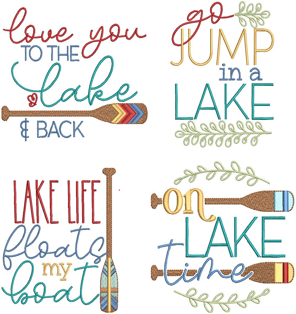 Lake Life - Hand Stitch Embroidery Transfer Pattern