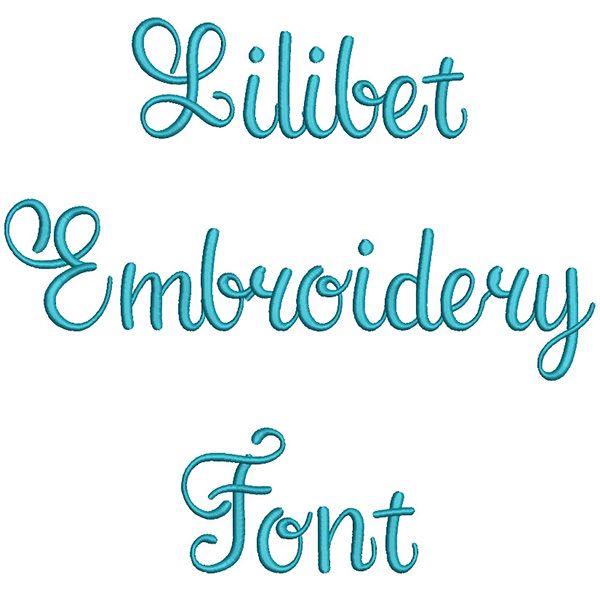 Lilibet Embroidery Font | Machine Embroidery Designs by JuJu