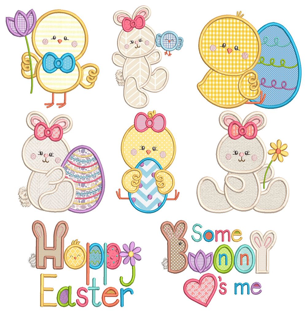 Sweet Easter Fun 1 Machine Embroidery Designs By JuJu