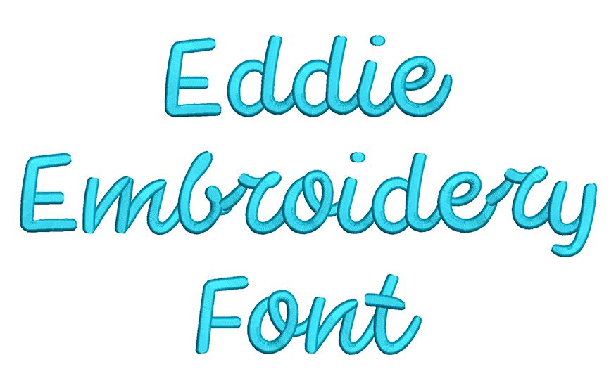 Eddie Embroidery Font | Machine Embroidery Designs by JuJu