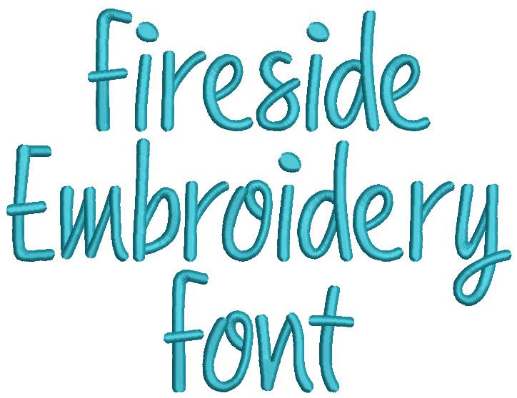 Fireside Embroidery Font | Machine Embroidery Designs by JuJu