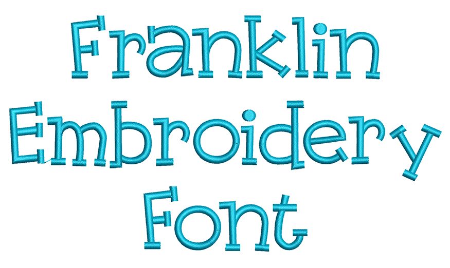 Franklin Embroidery Font | Machine Embroidery Designs by JuJu