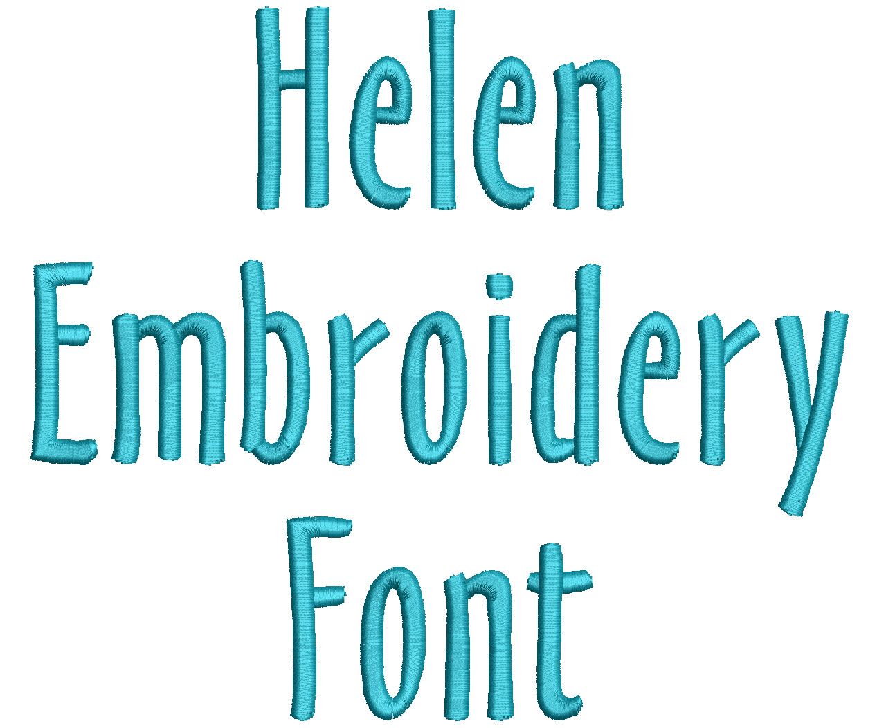 Helen Embroidery Font | Machine Embroidery Designs by JuJu