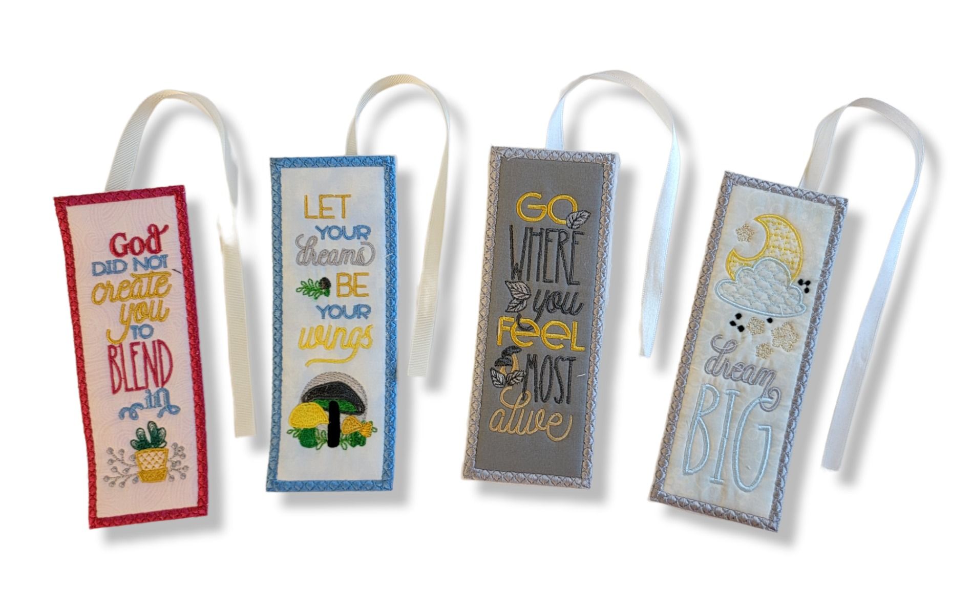 ITH Bookmarks Set 13 | Machine Embroidery Designs by JuJu