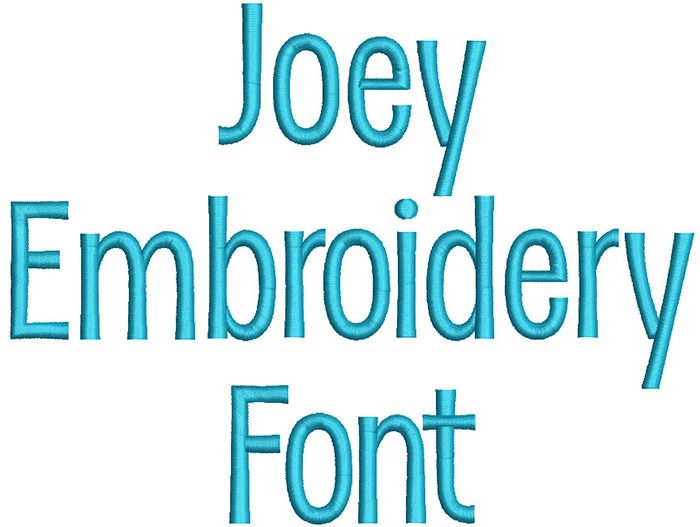 Joey Embroidery Font Machine Embroidery Designs by JuJu