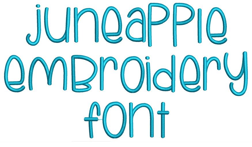 June Apple Embroidery Font | Machine Embroidery Designs by JuJu