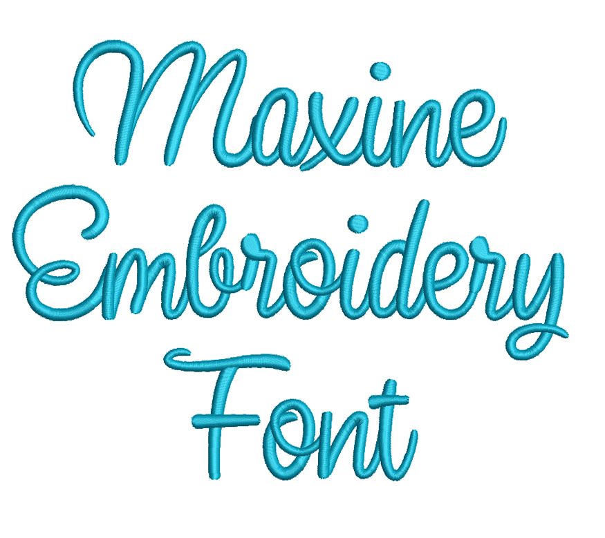 Maxine Embroidery Font | Machine Embroidery Designs by JuJu