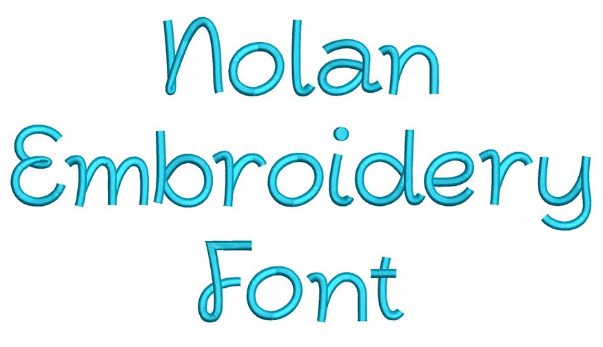 Nolan Embroidery Font | Machine Embroidery Designs by JuJu