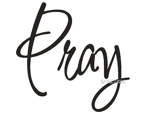 Pray - Inspired Sayings | Machine Embroidery Designs by JuJu