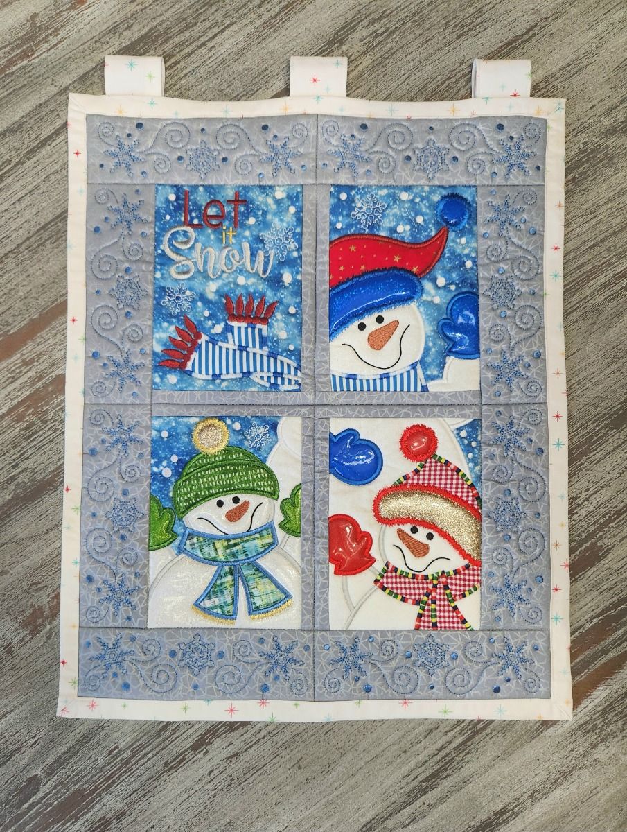 Stick and Stitch Water Soluble Hand Embroidery Designs Snowflakes, Snowman,  Let It Snow for Ornaments, Totes, Clothes, Hats, Sweatshirts 