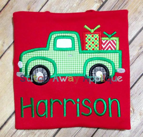 Vintage Truck Christmas | Machine Embroidery Designs by JuJu/ Stitch ...