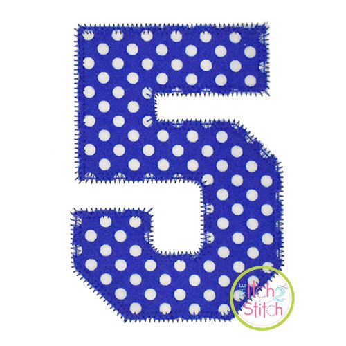 Varsity Numbers Applique | Machine Embroidery Designs by JuJu