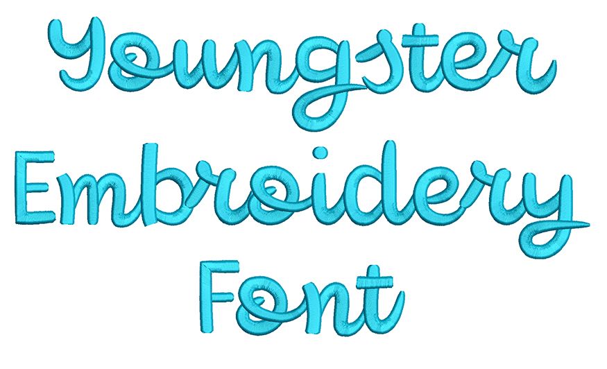 Youngster Embroidery Font | Machine Embroidery Designs by JuJu