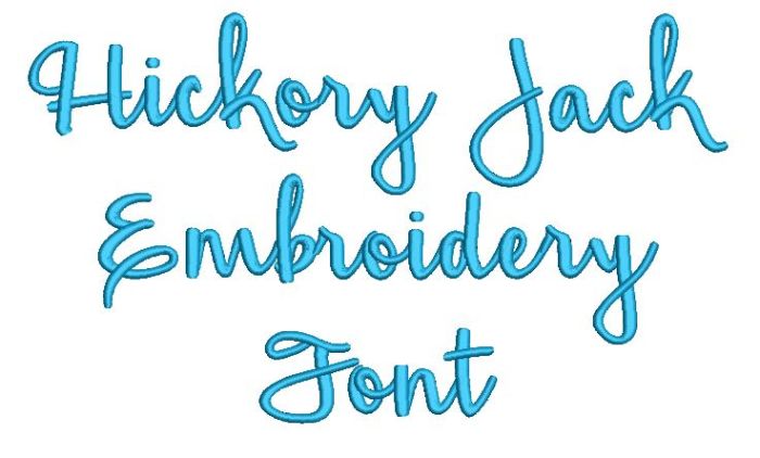 Hickory Jack Embroidery Font | Machine Embroidery Designs by JuJu