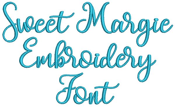 Sweet Margie Embroidery Font | Machine Embroidery Designs by JuJu